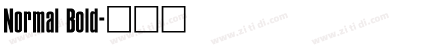 Normal Bold字体转换